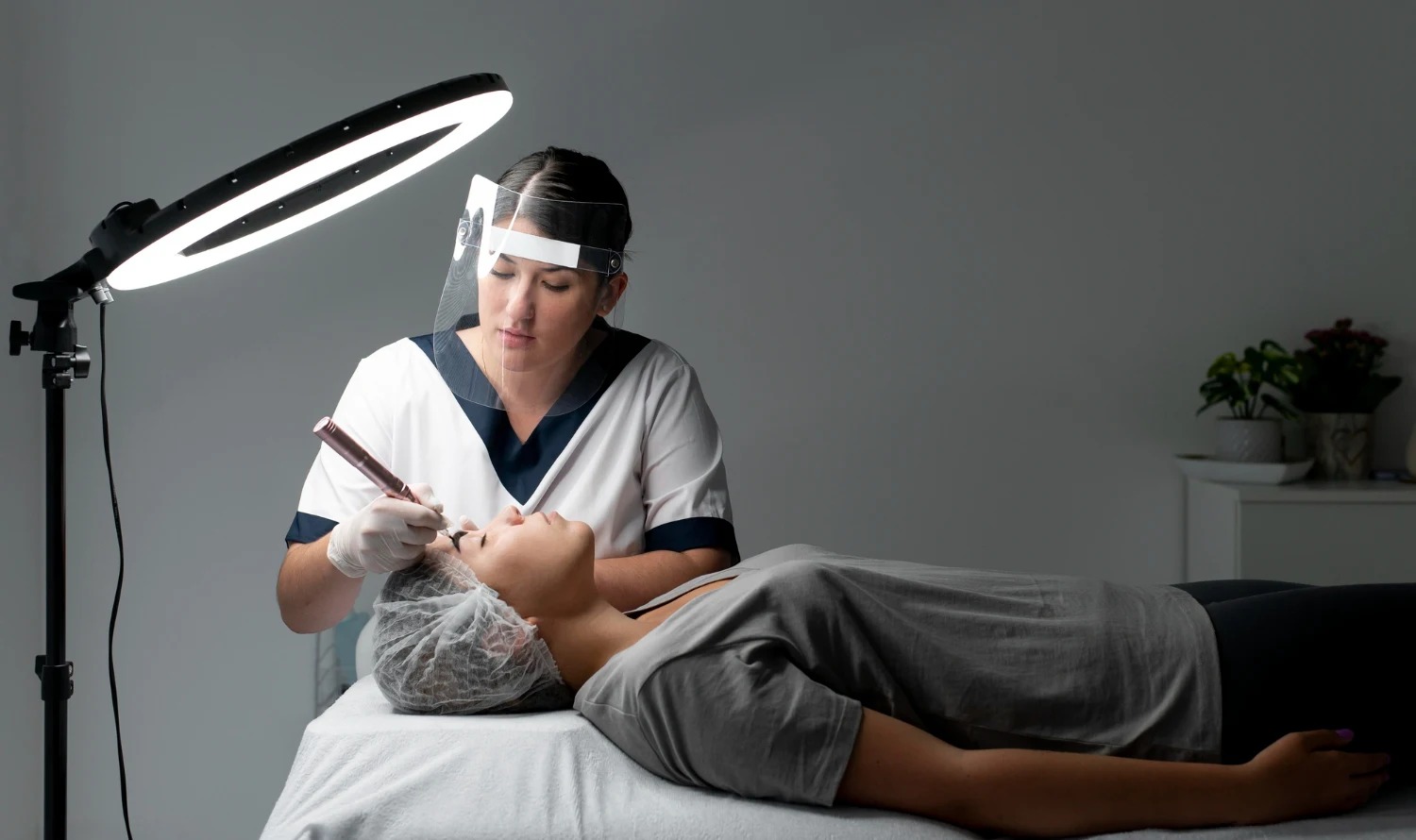 Blog 8 Client receiving red light therapy treatment at Deva Med Spa in Vancouver